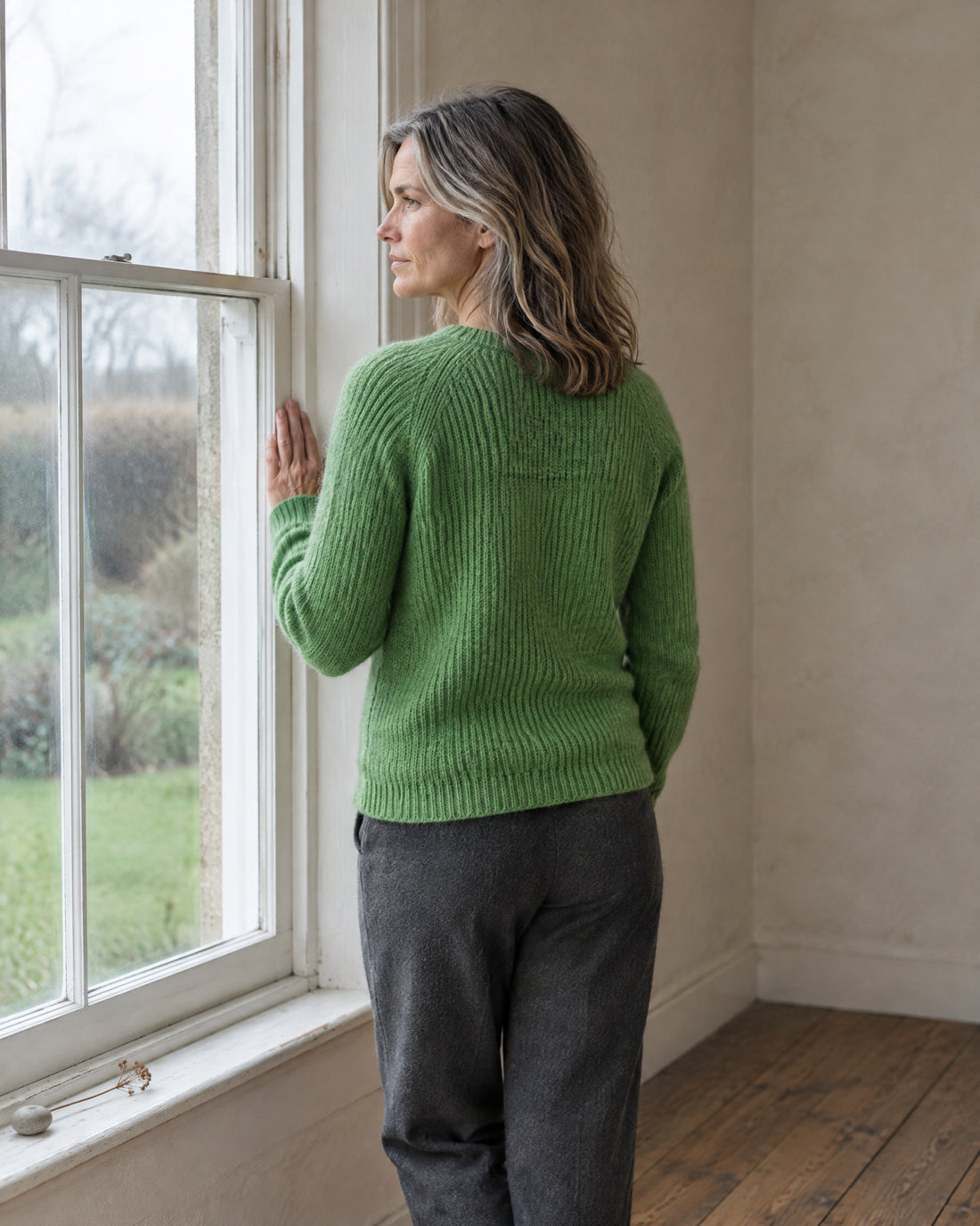 Sheep Motif Crew Neck Jumper