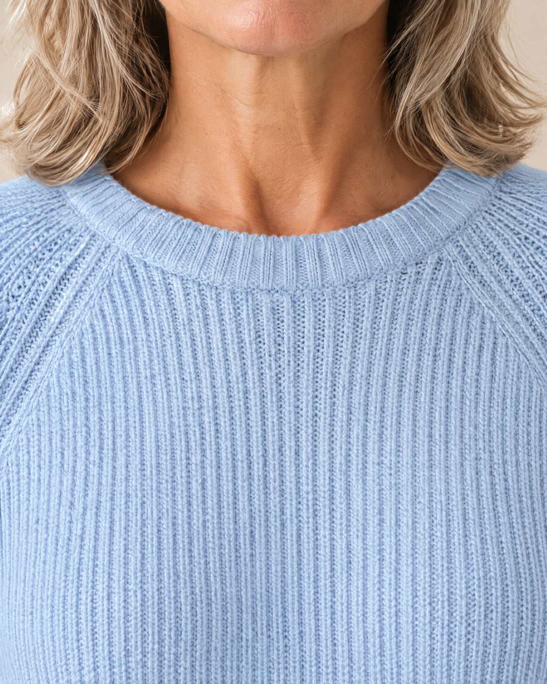 Layered Hem Ribbed Jumper