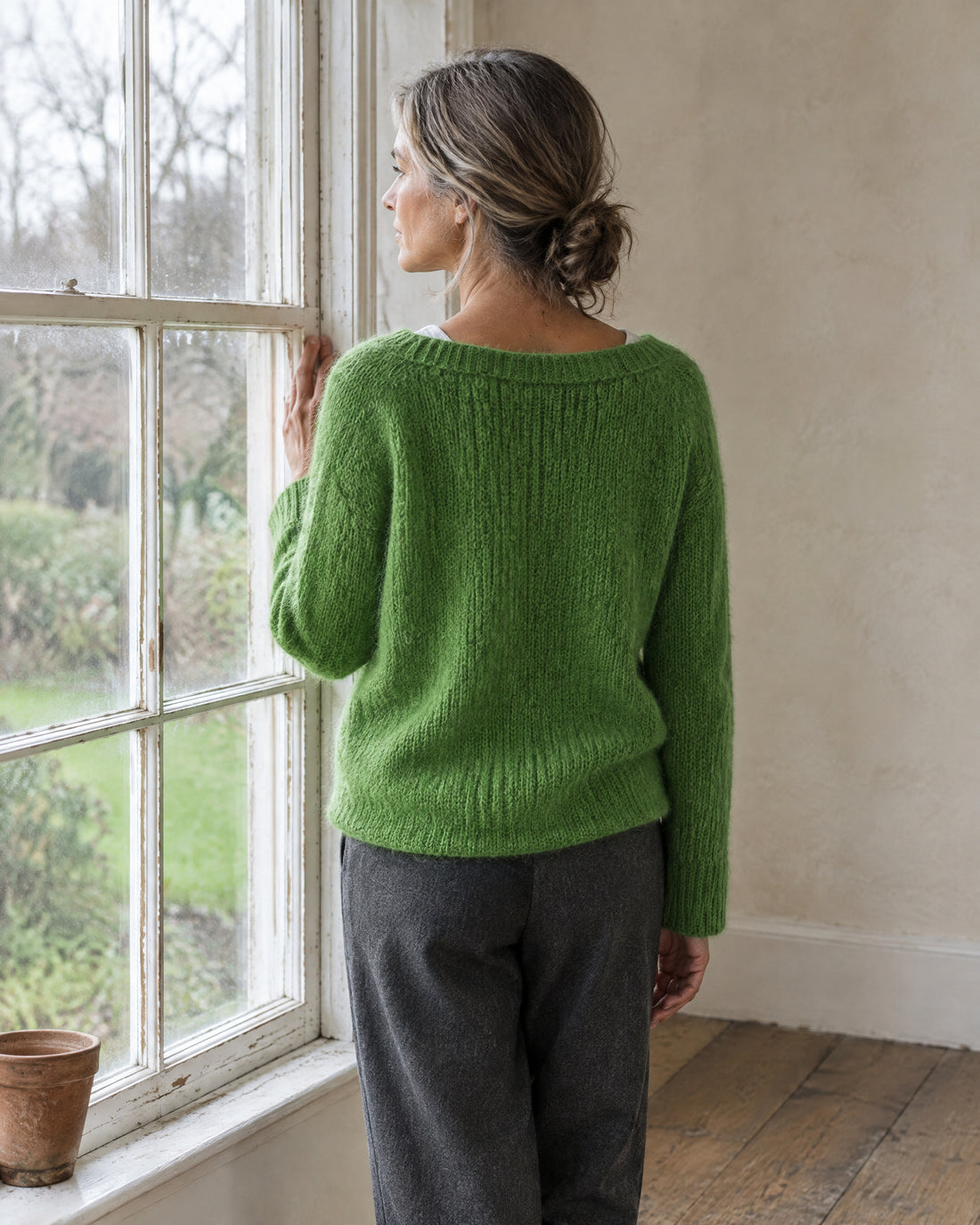 Brushed Wide-Neck Jumper