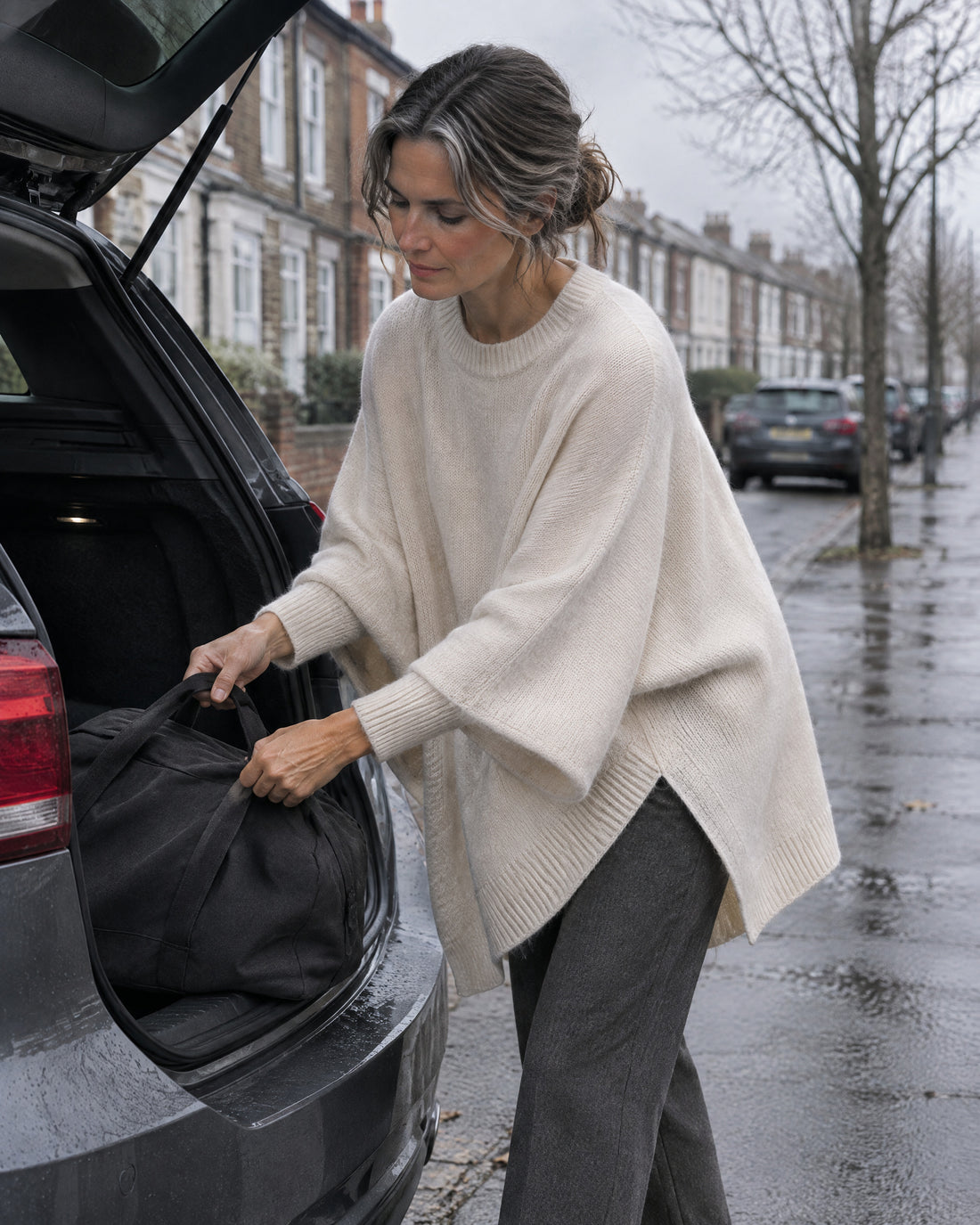Oversized Poncho Jumper