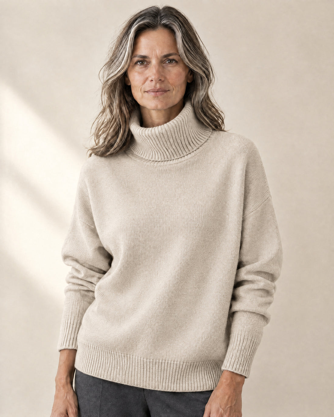 Slouchy Roll Neck Jumper