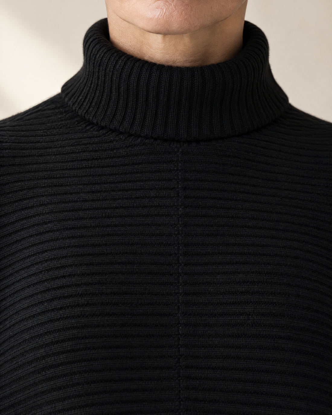 Ribbed Oversized Roll Neck Jumper