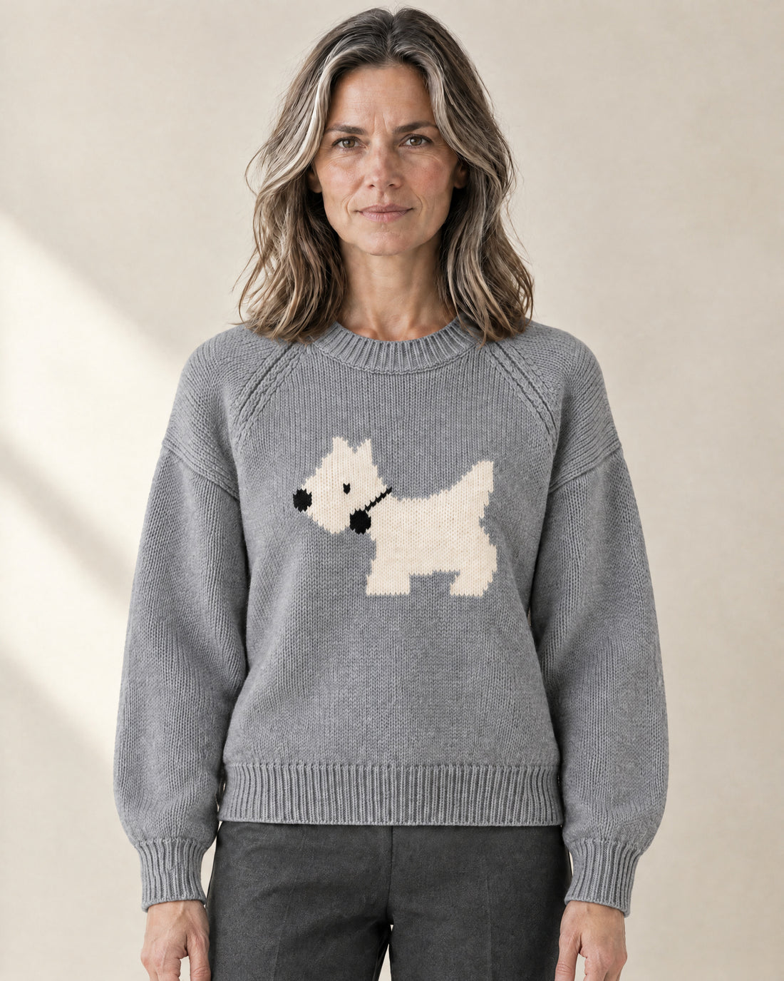 Scottie Dog Motif Jumper