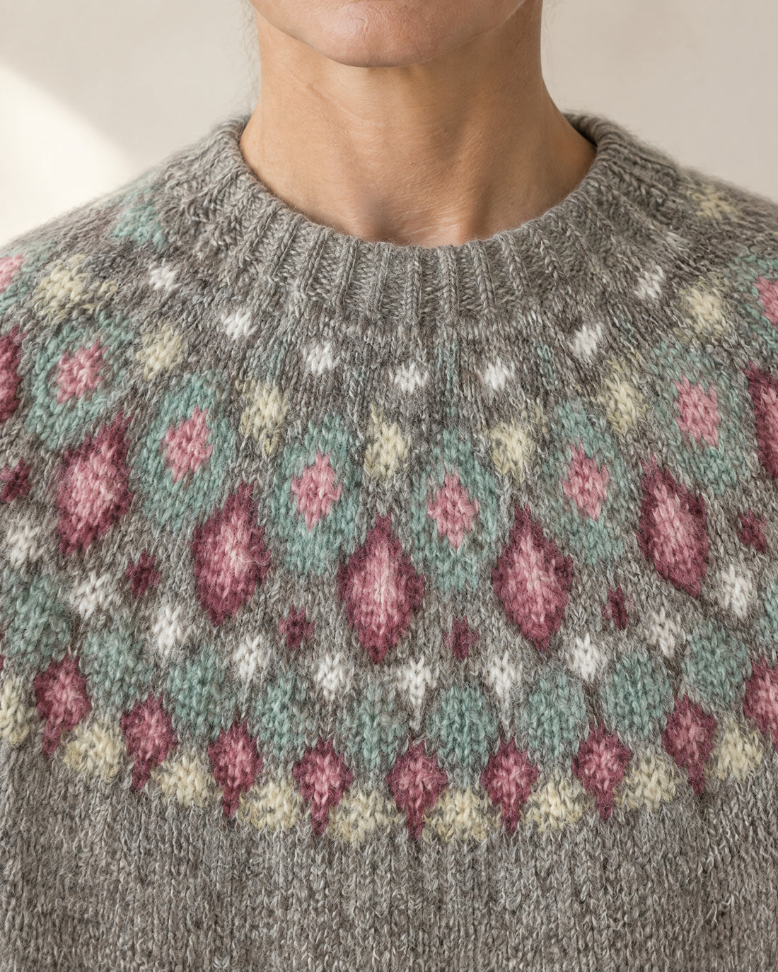 Brushed Fair Isle Yoke Jumper