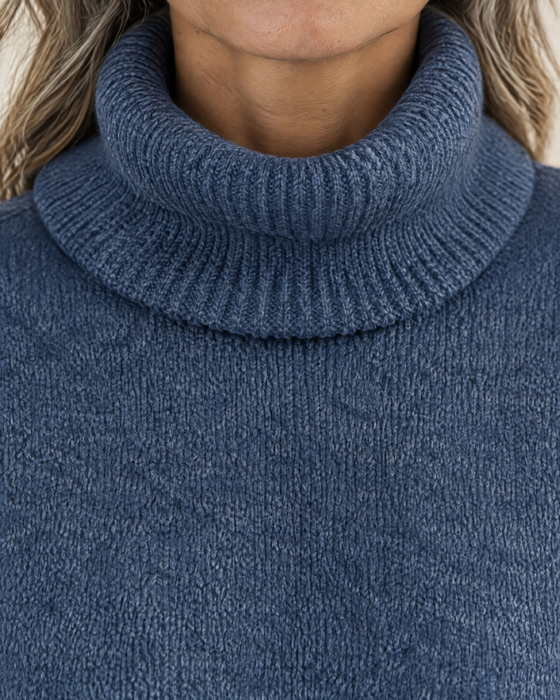 Oversized Longline Roll Neck Jumper