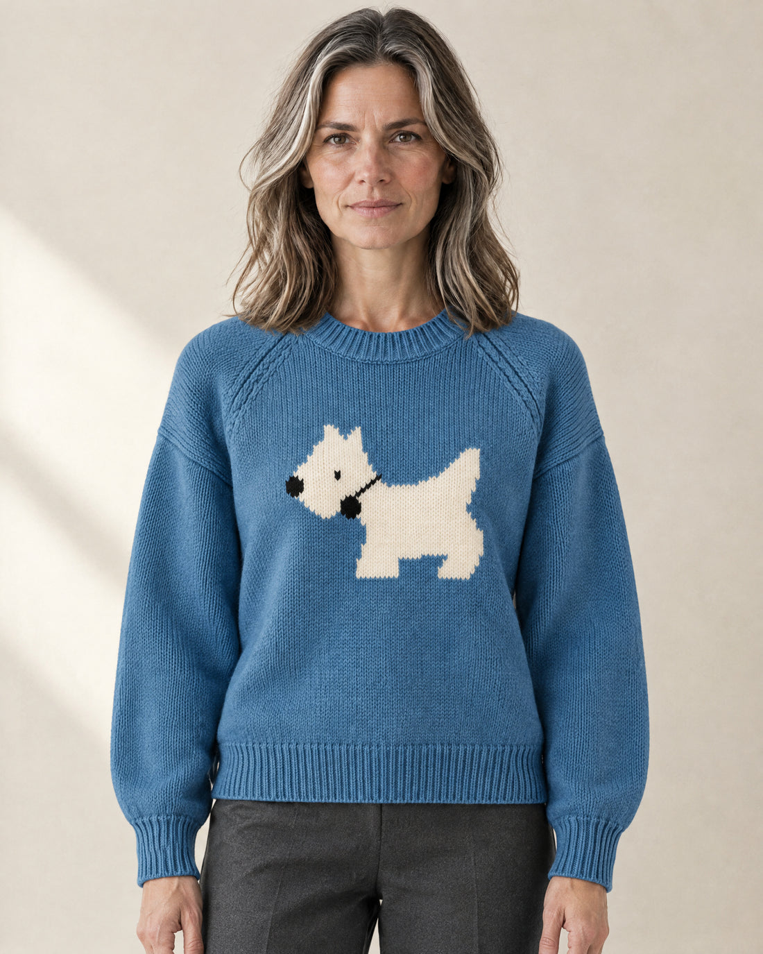 Scottie Dog Motif Jumper
