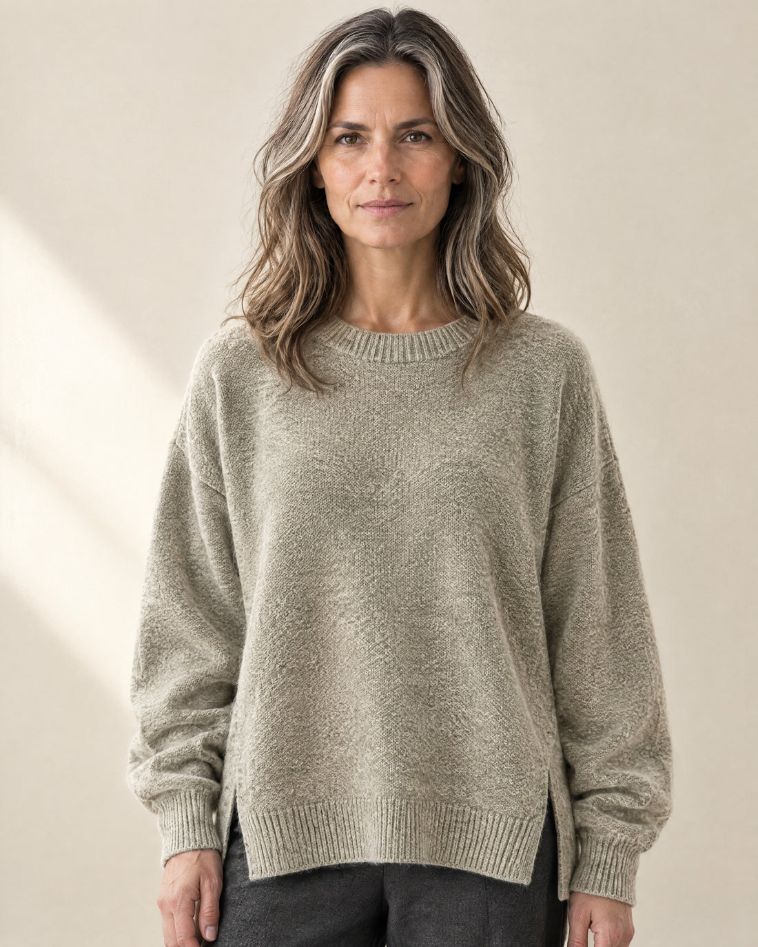 Split Hem Oversized Jumper