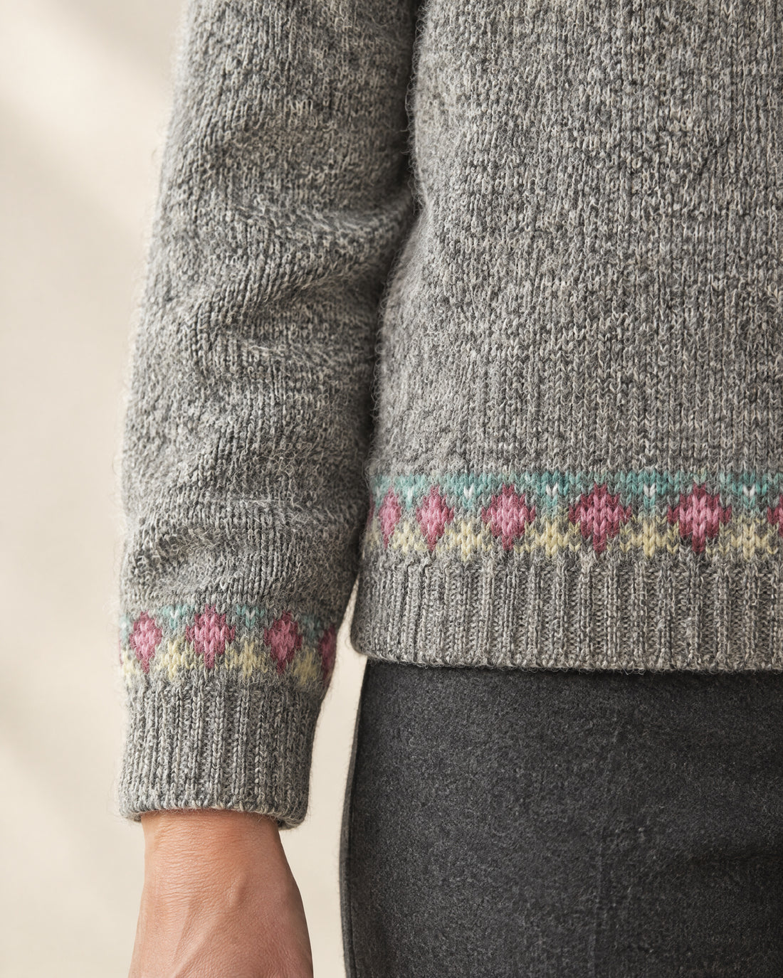 Brushed Fair Isle Yoke Jumper