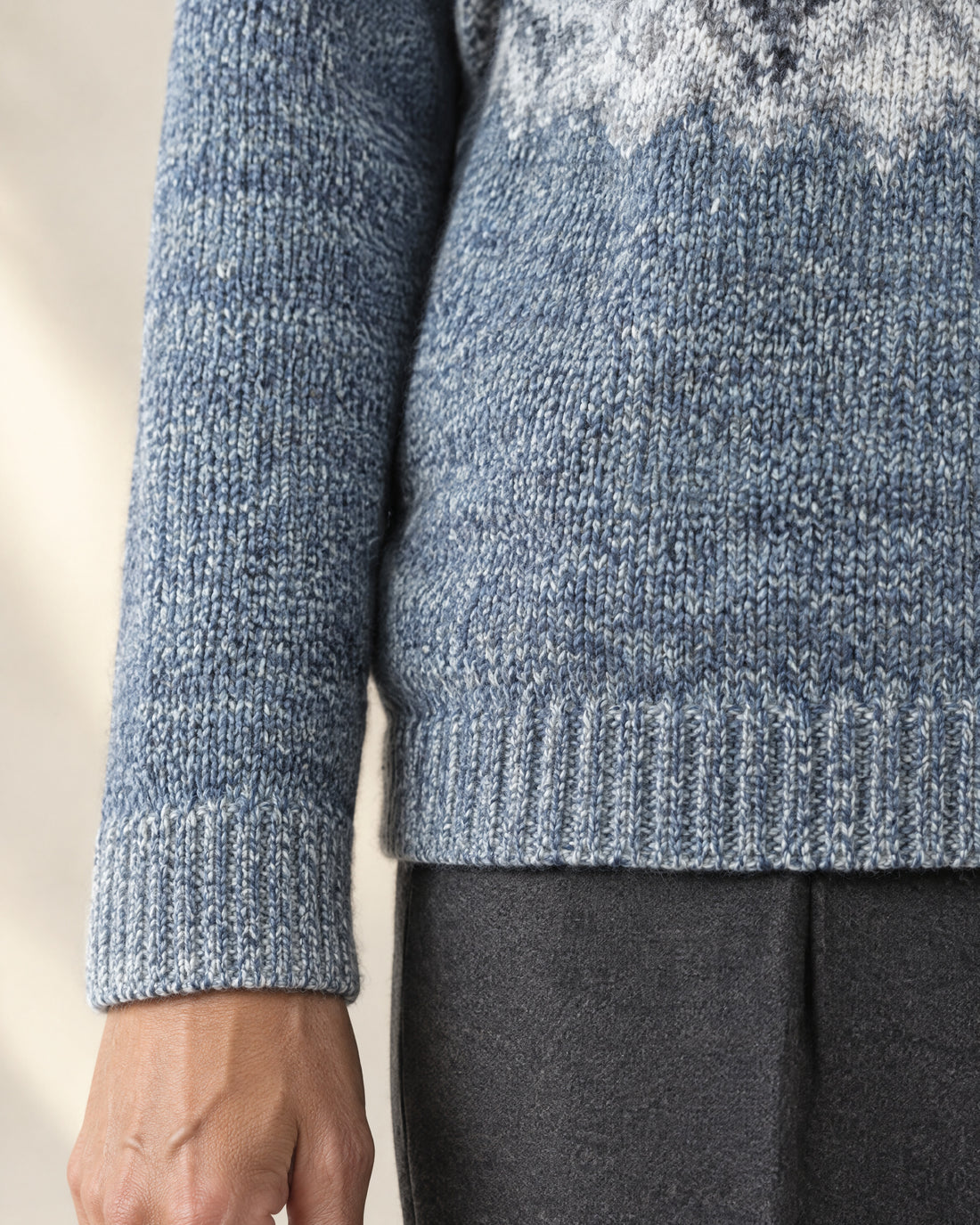Vintage Pattern Knit Jumper