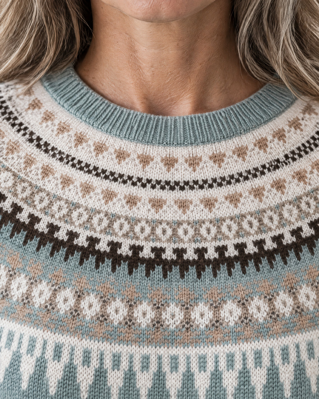 Nordic Yoke Crew Neck Jumper
