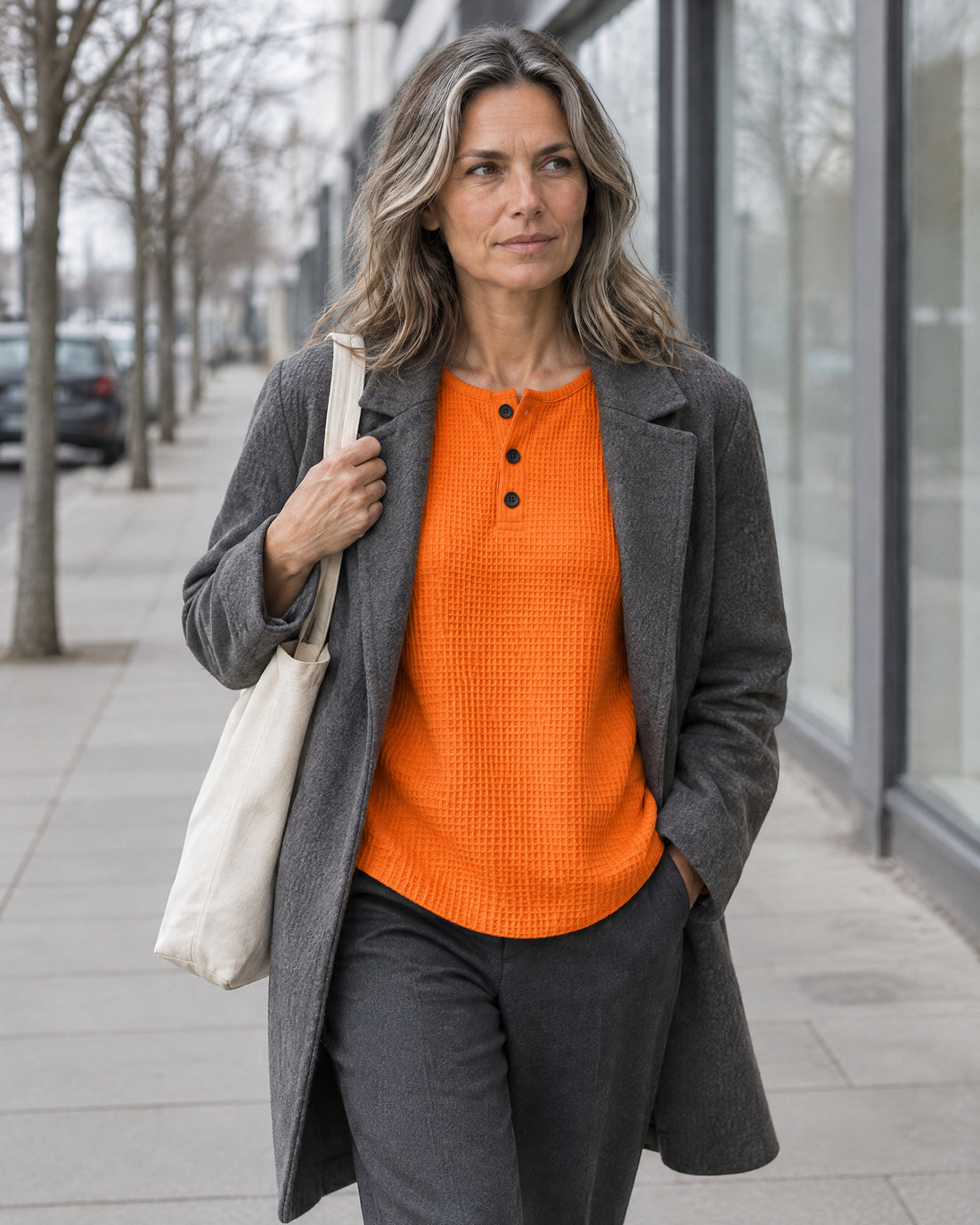 Three-Button Henley Jumper