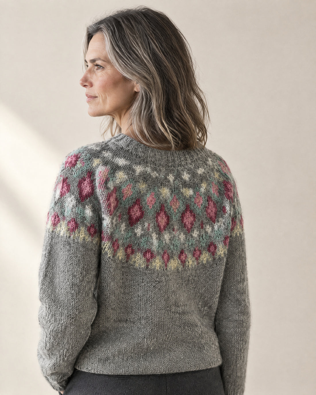 Brushed Fair Isle Yoke Jumper