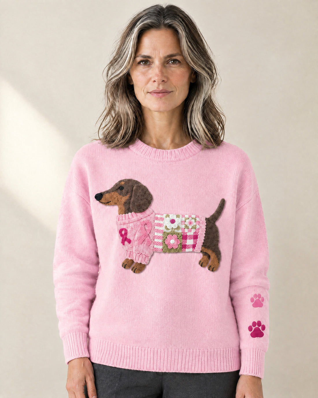 Dachshund Motif Jumper