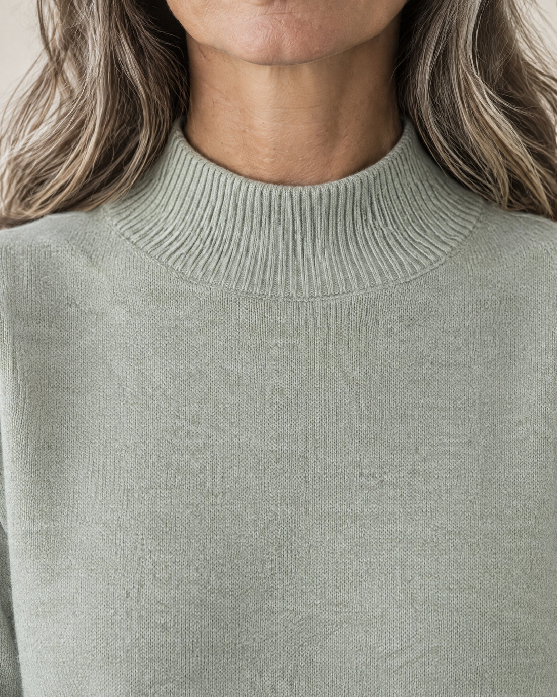 Fine-Knit Funnel Neck Jumper