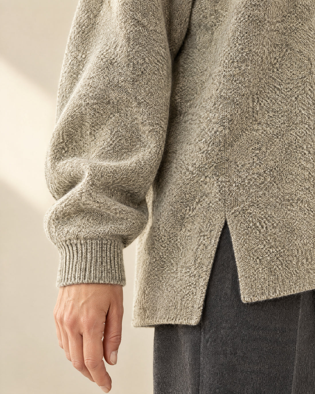 Split Hem Oversized Jumper