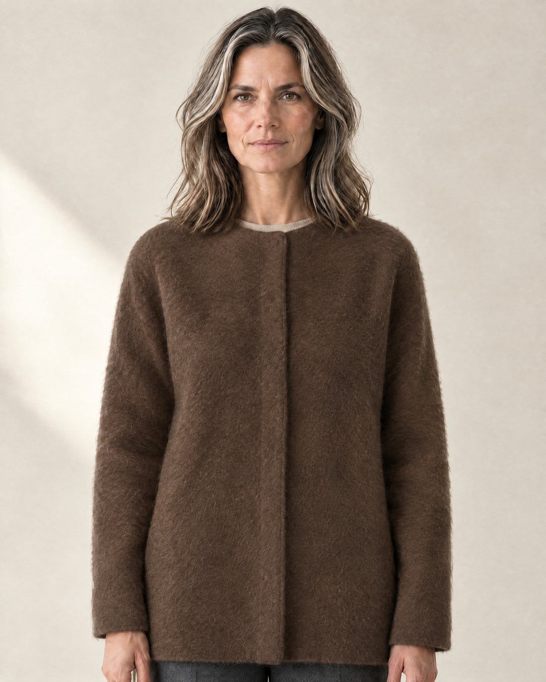 Brushed Longline Cardigan