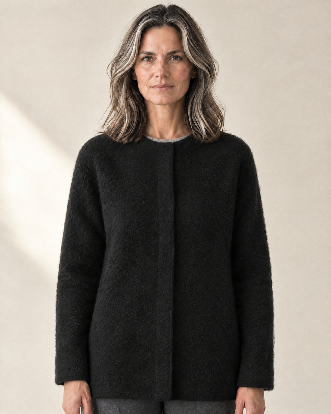 Brushed Longline Cardigan