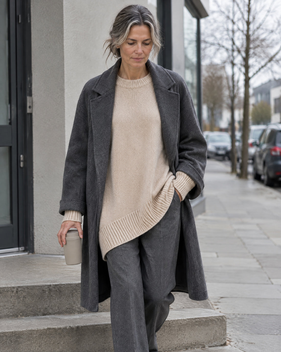 Oversized Longline Crew Jumper