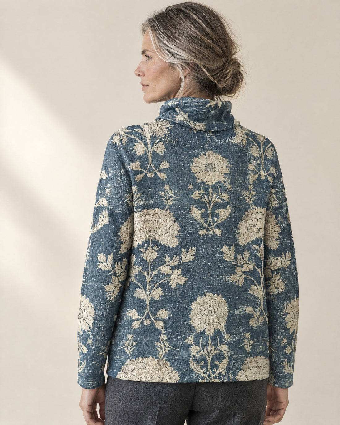 Cotton-Rich Roll Neck Jumper