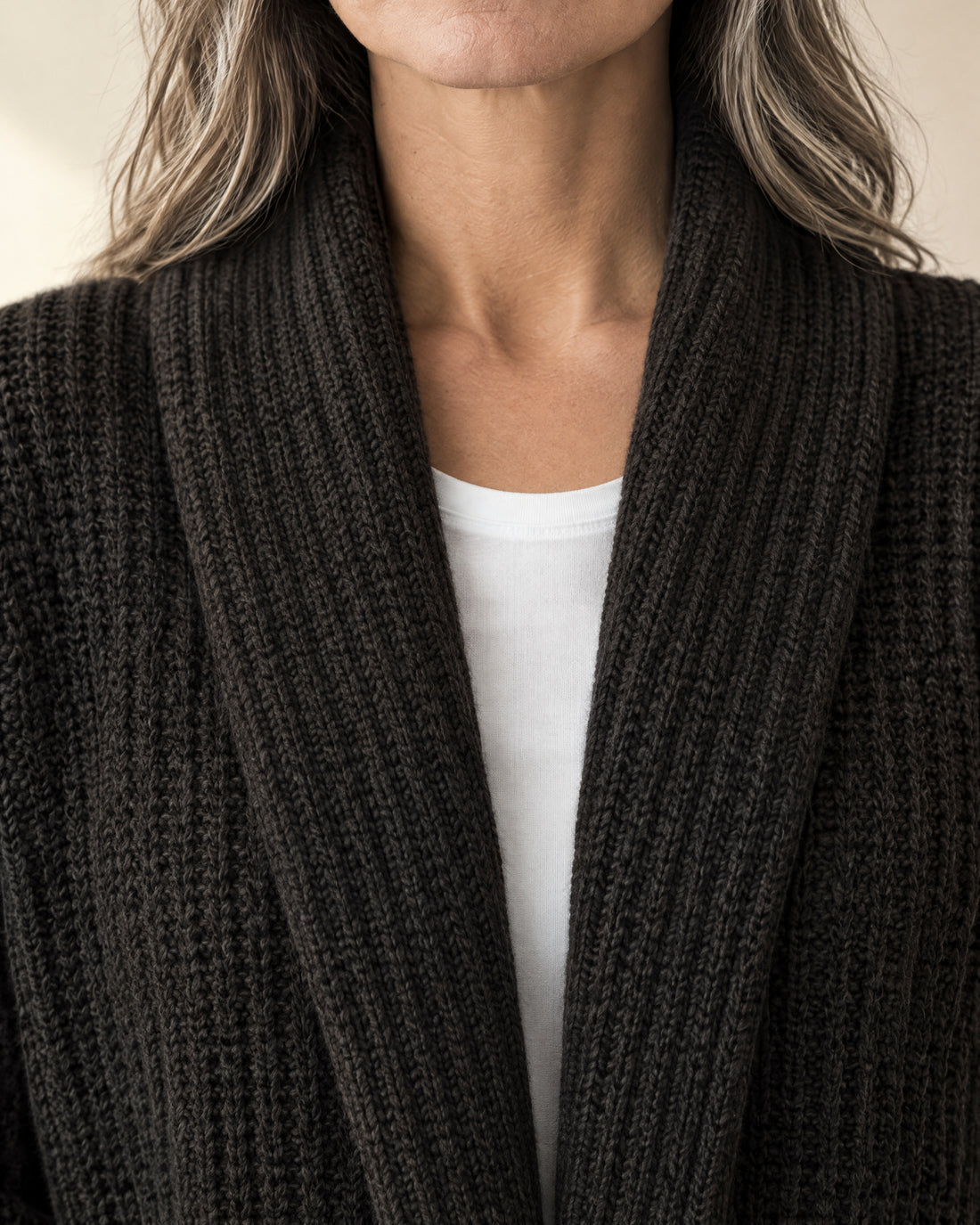 Shawl Collar Longline Cardigan