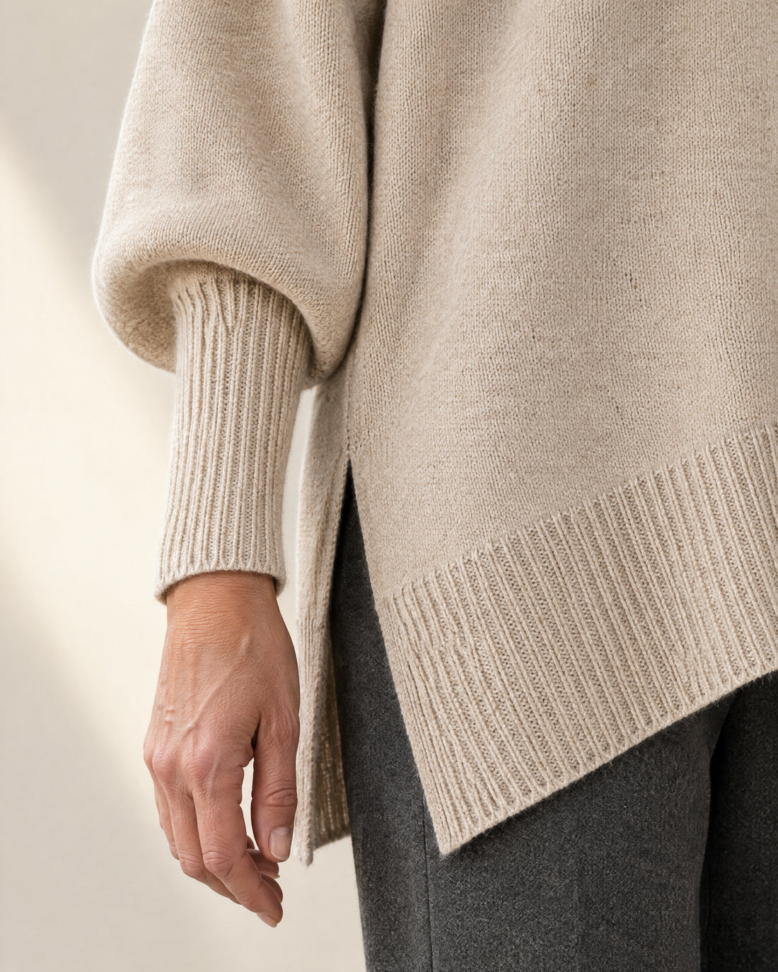 Oversized Longline Crew Jumper