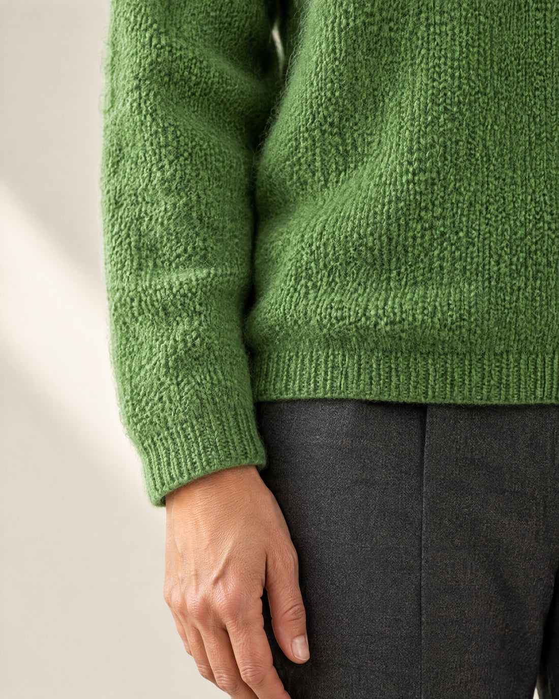 Brushed Wide-Neck Jumper