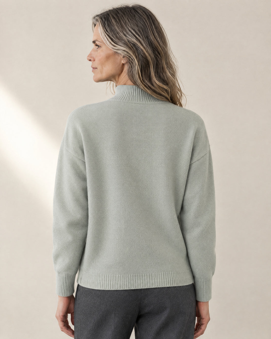 Fine-Knit Funnel Neck Jumper