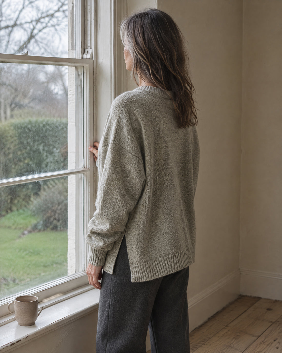 Split Hem Oversized Jumper