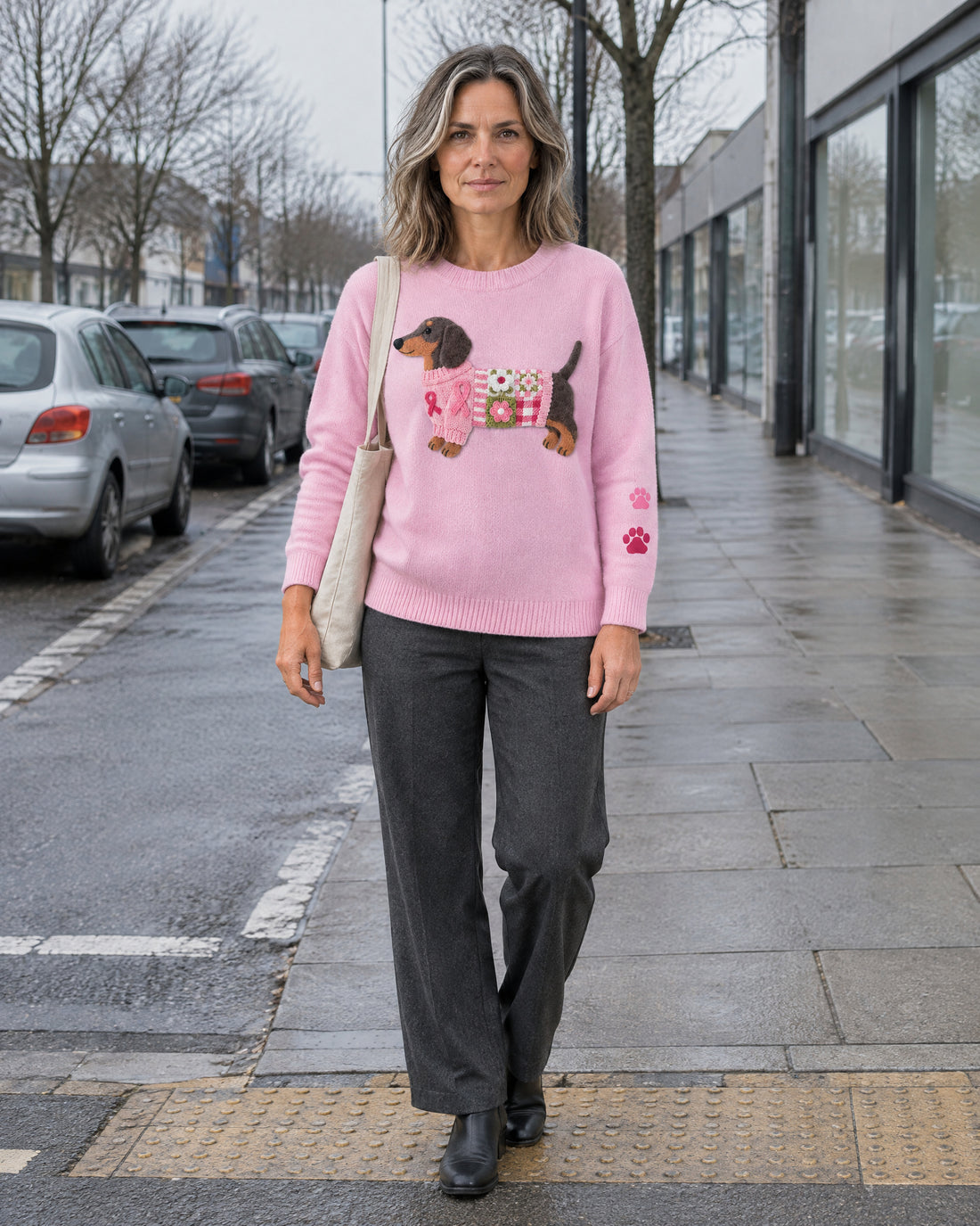 Dachshund Motif Jumper