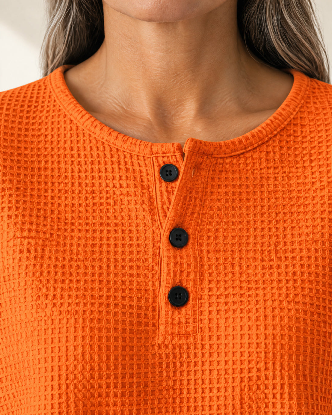 Three-Button Henley Jumper