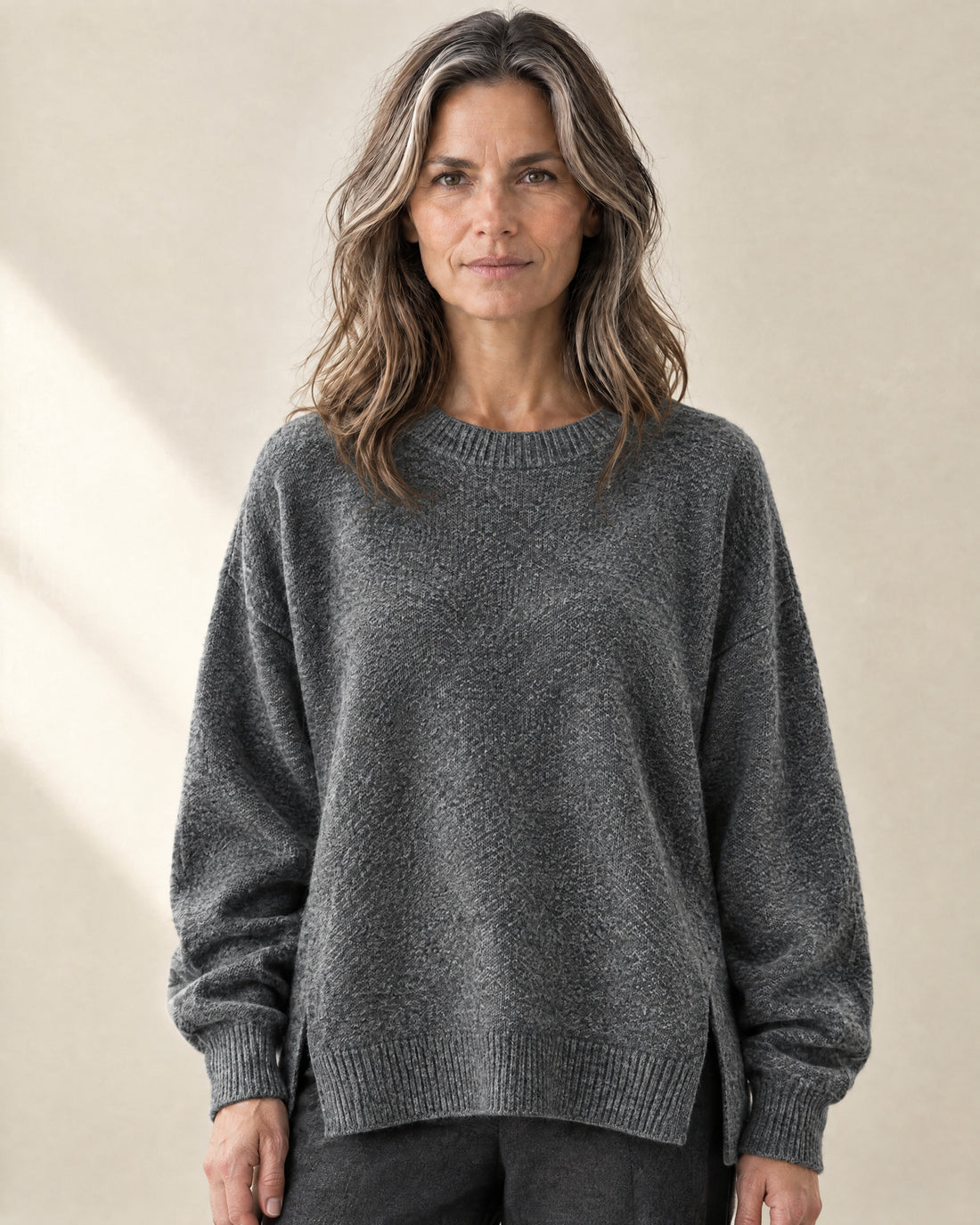 Split Hem Oversized Jumper
