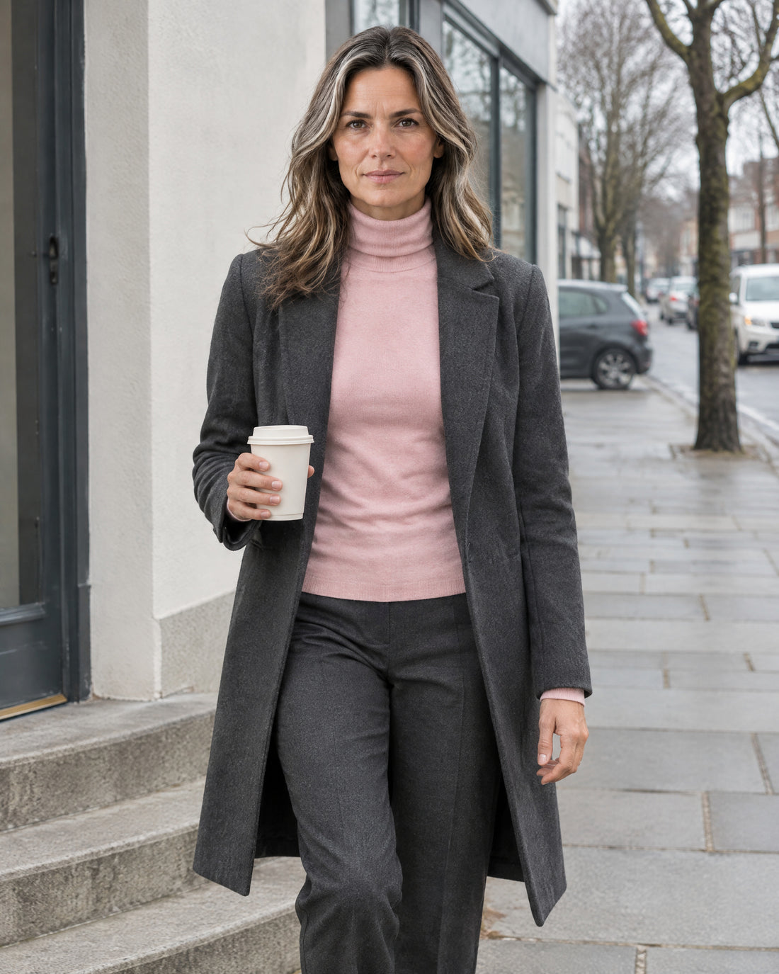 Fitted Fine Knit Roll Neck Jumper