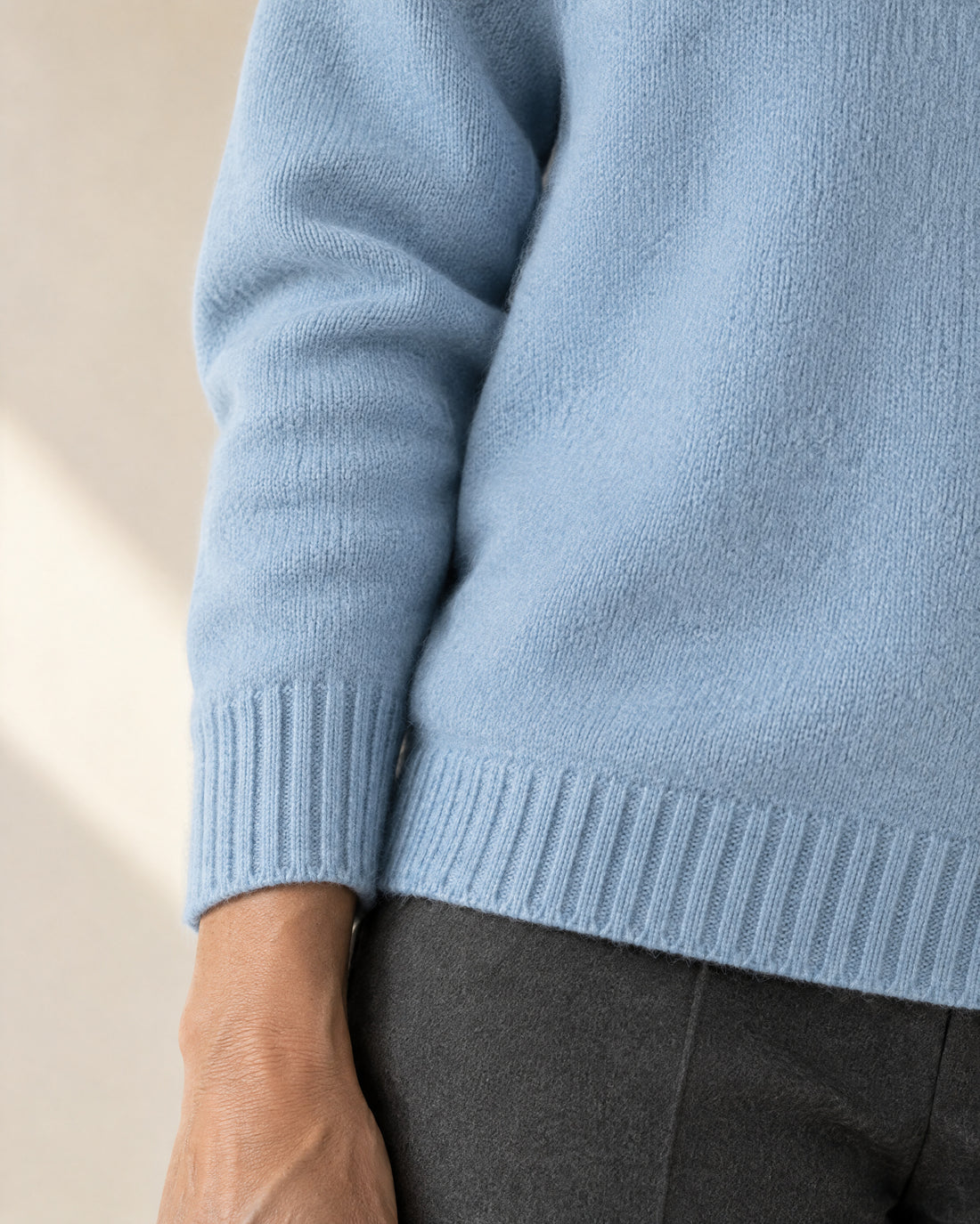 Brushed Knit Polo Jumper