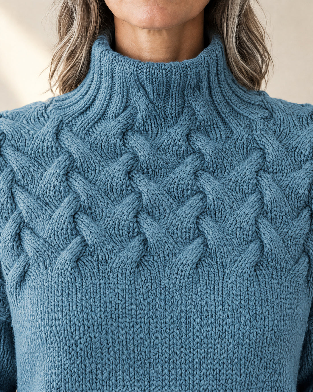 Chunky Roll Neck Jumper