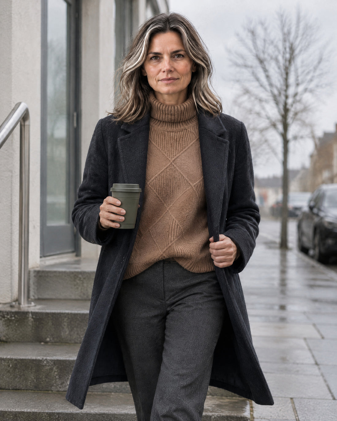Cashmere-Blend Roll Neck Jumper