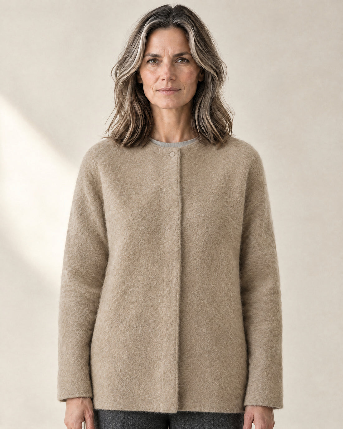 Brushed Longline Cardigan