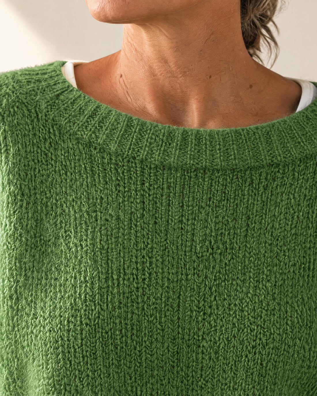 Brushed Wide-Neck Jumper