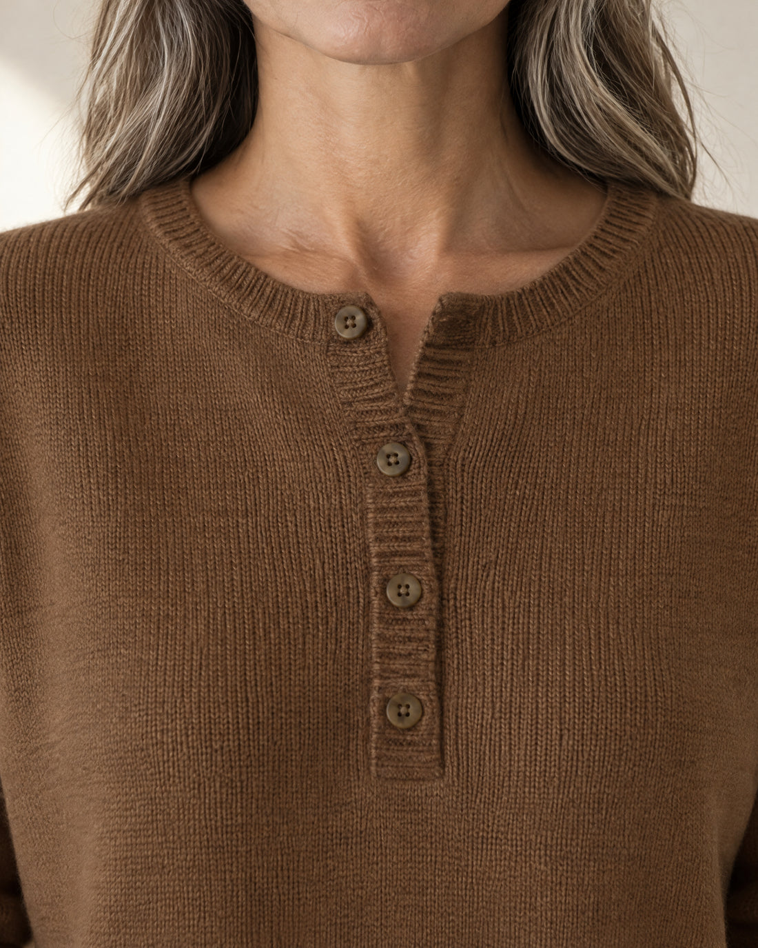 Henley Button Jumper