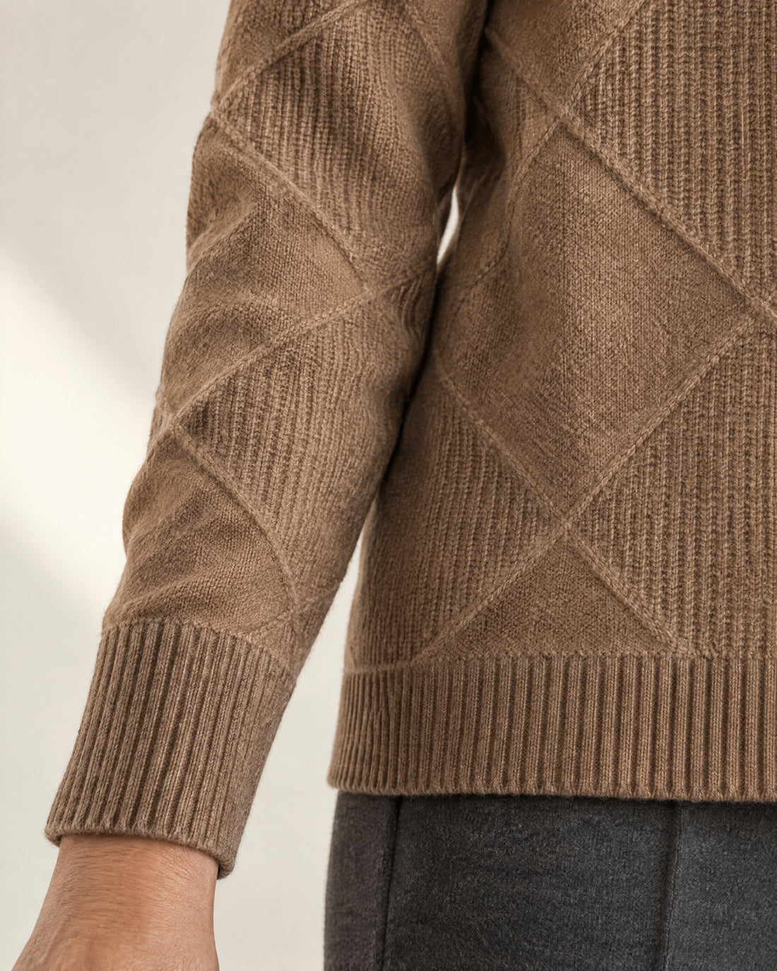 Cashmere-Blend Roll Neck Jumper
