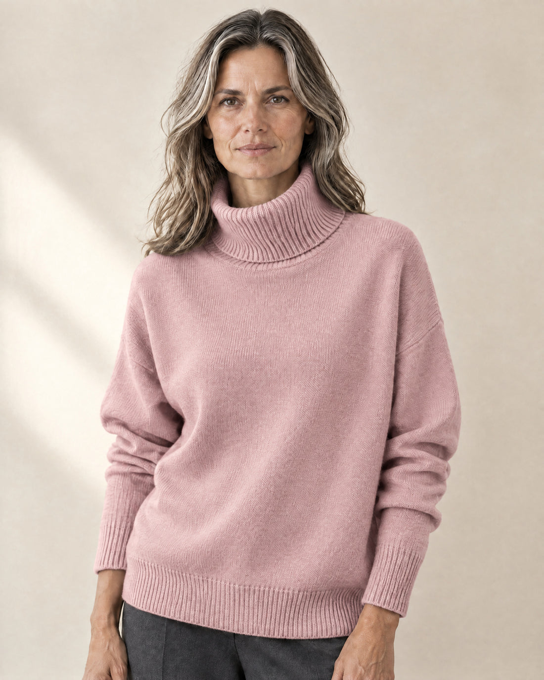 Slouchy Roll Neck Jumper