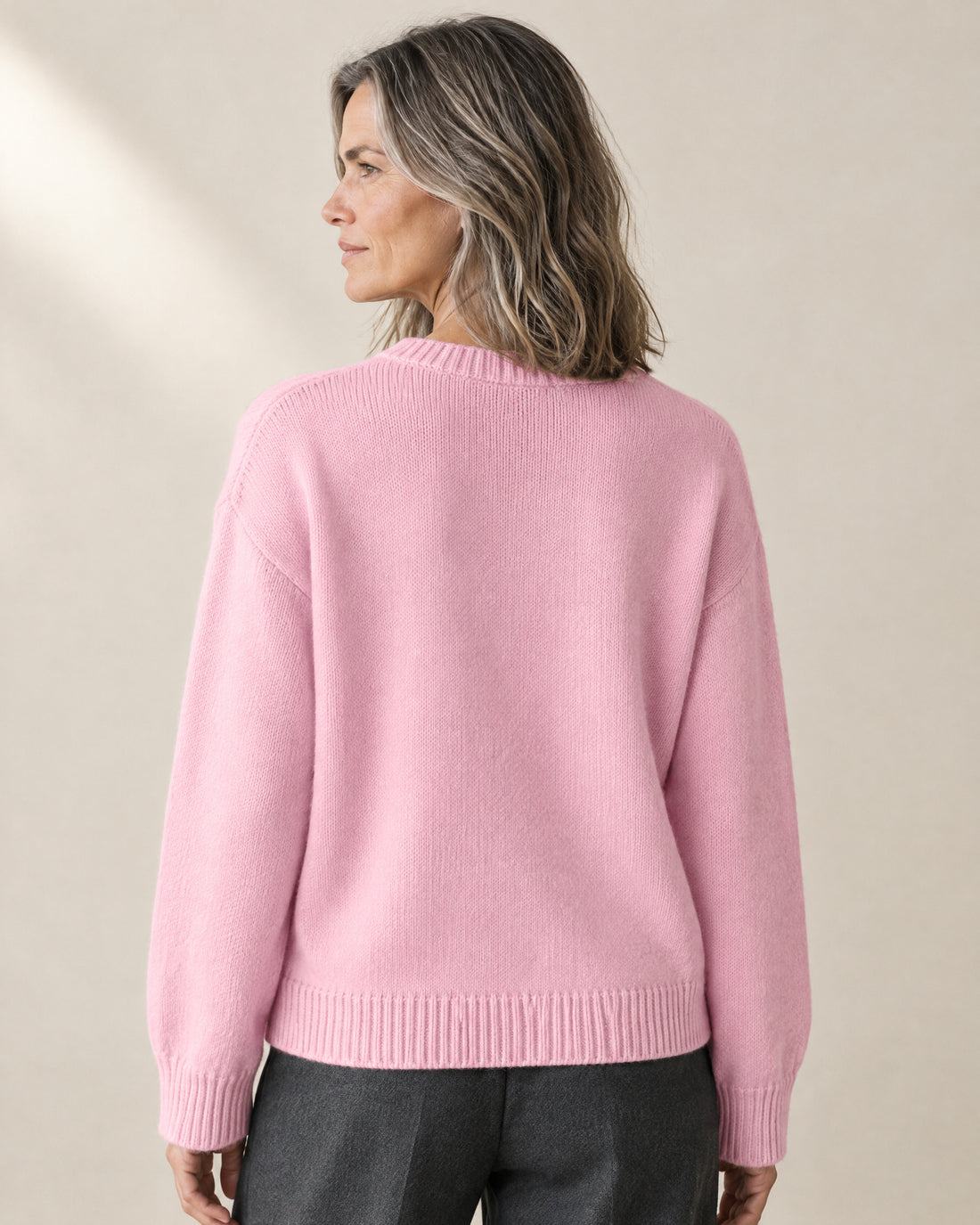 Cotton-Rich Crew Neck Jumper