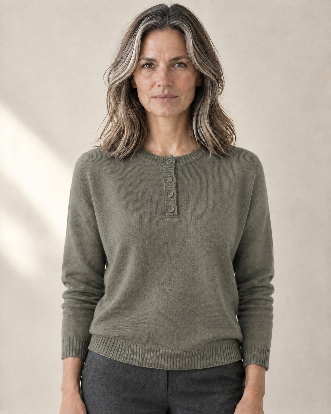 Henley Button Jumper