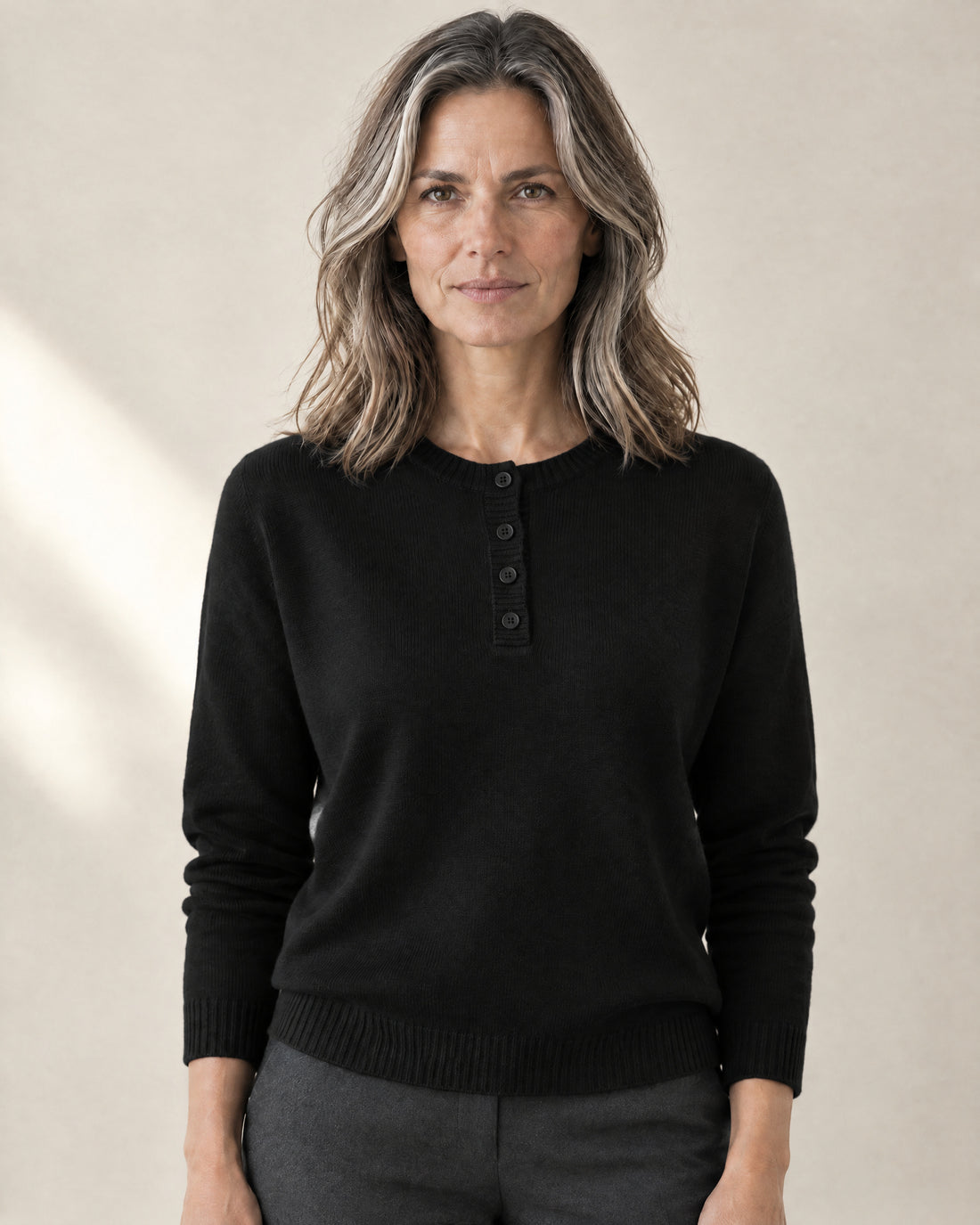 Henley Button Jumper