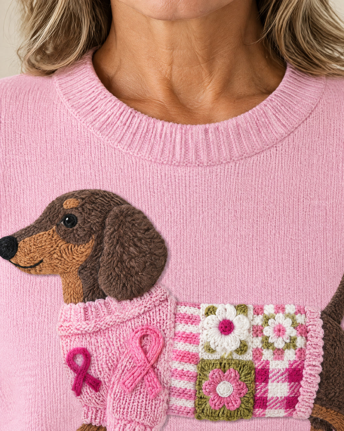 Dachshund Motif Jumper