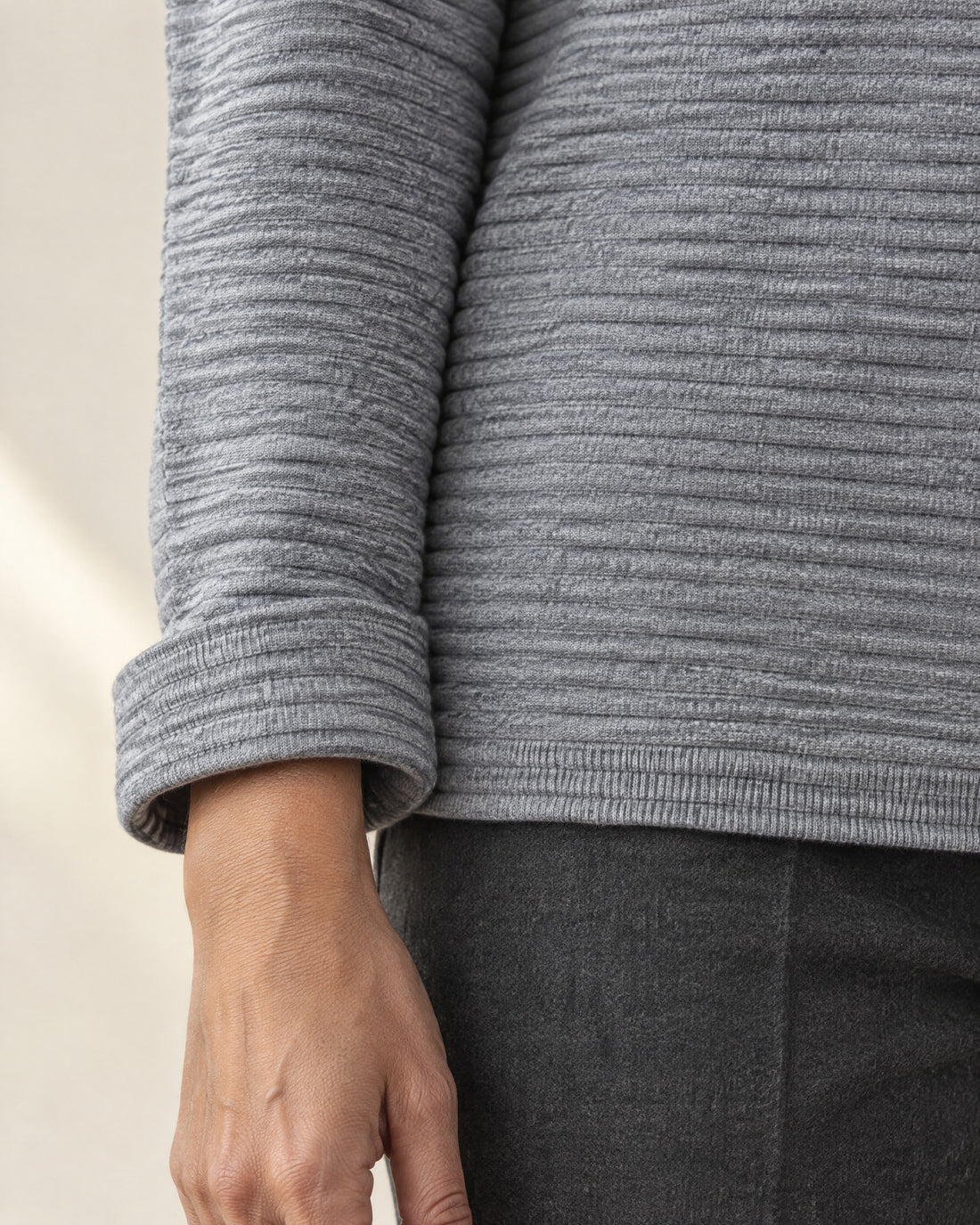 Ribbed Quarter-Zip Jumper