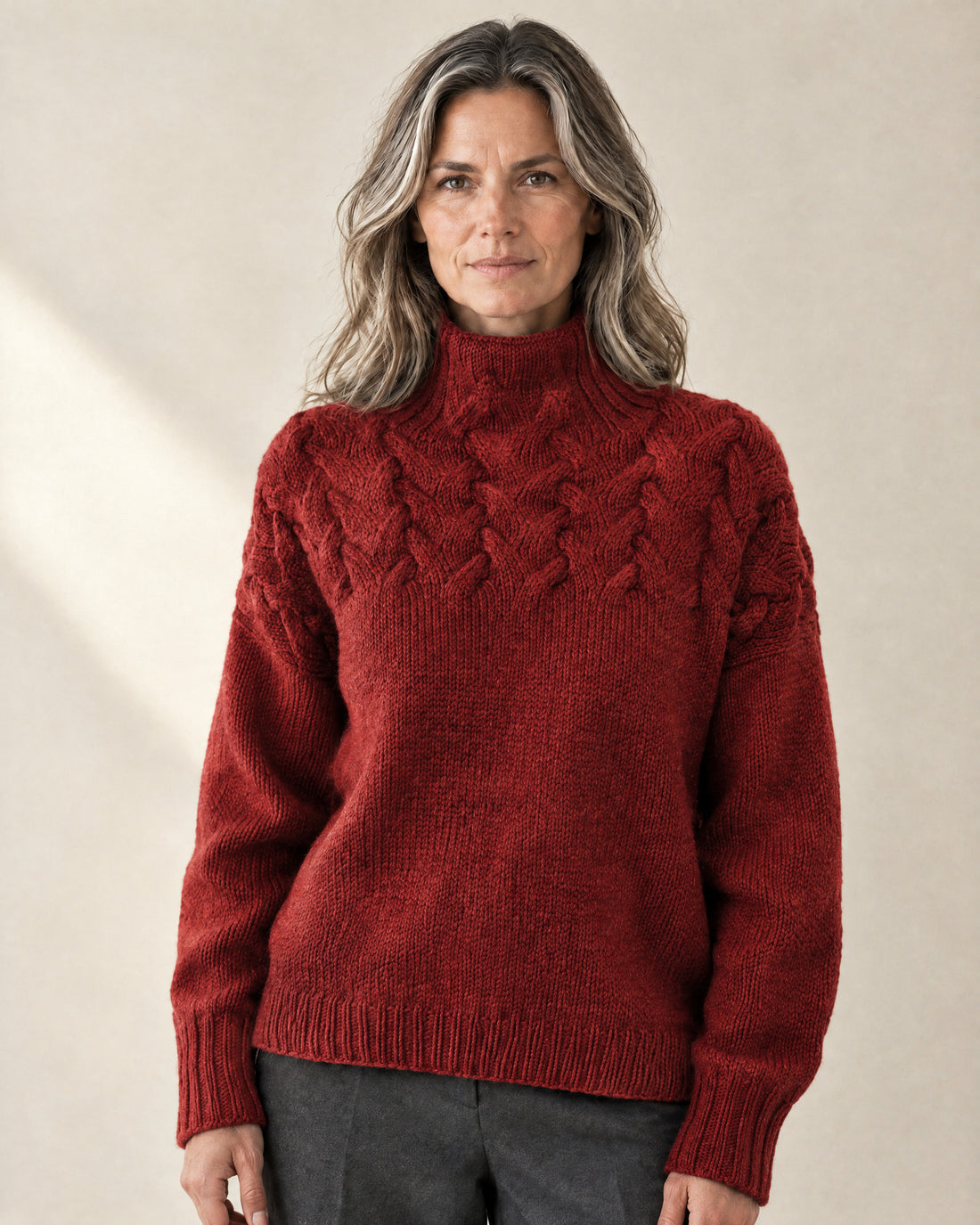 Chunky Roll Neck Jumper