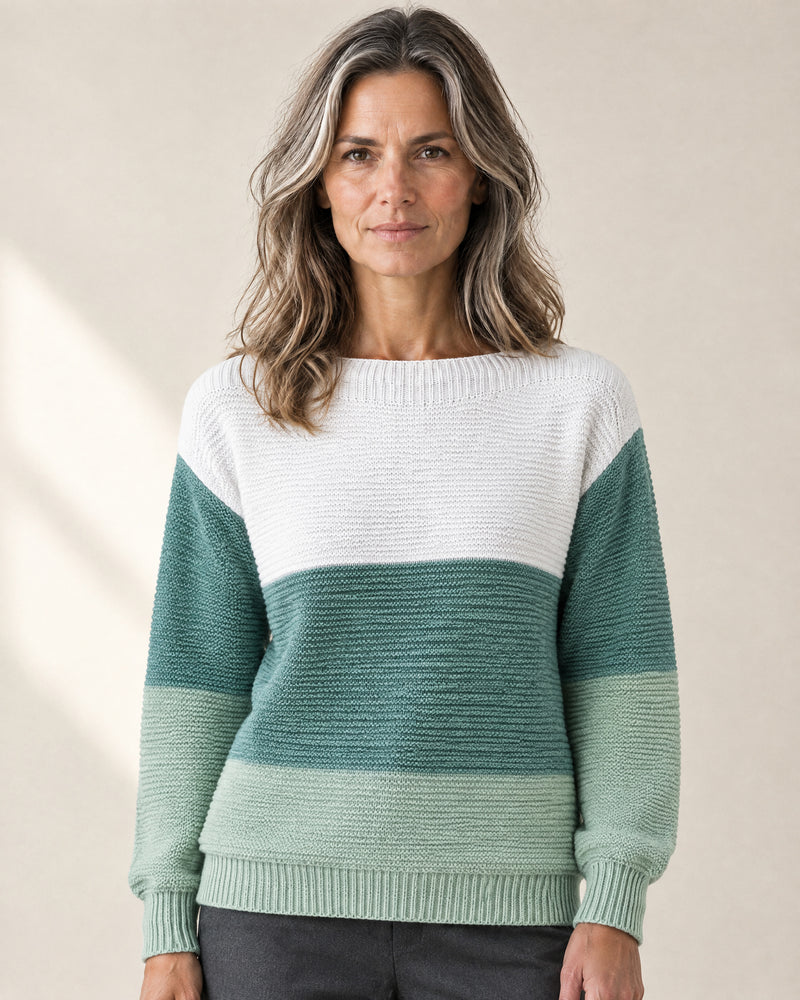Colour-Block Patchwork Jumper
