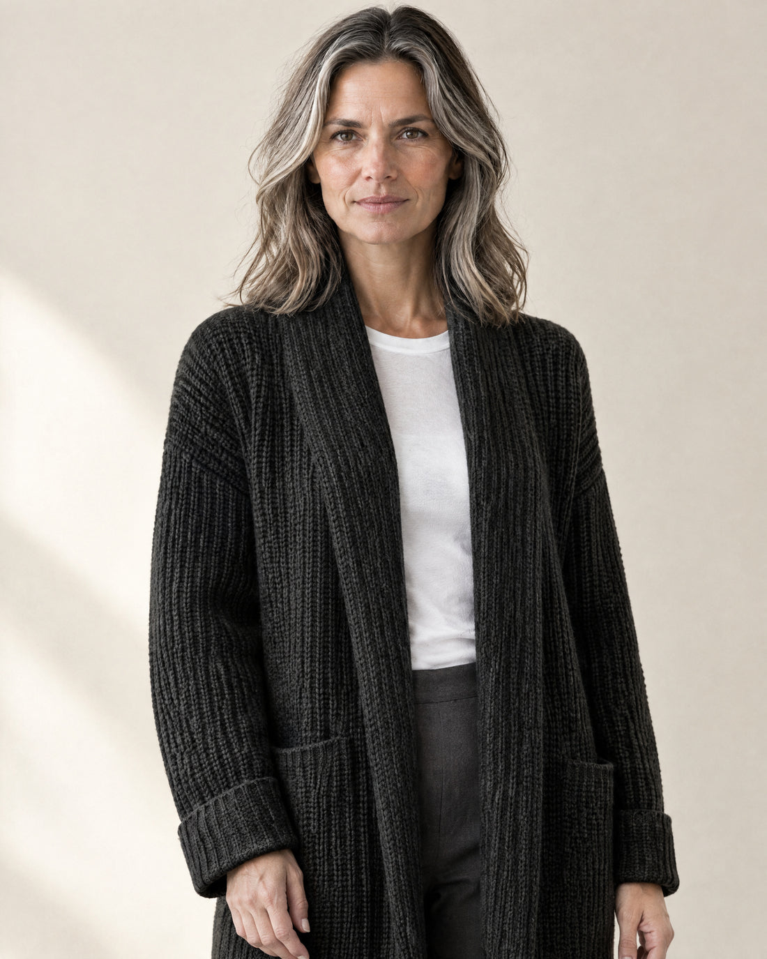 Shawl Collar Longline Cardigan