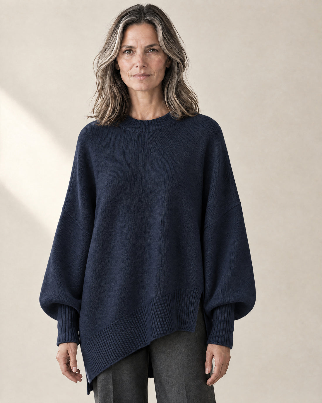 Oversized Longline Crew Jumper