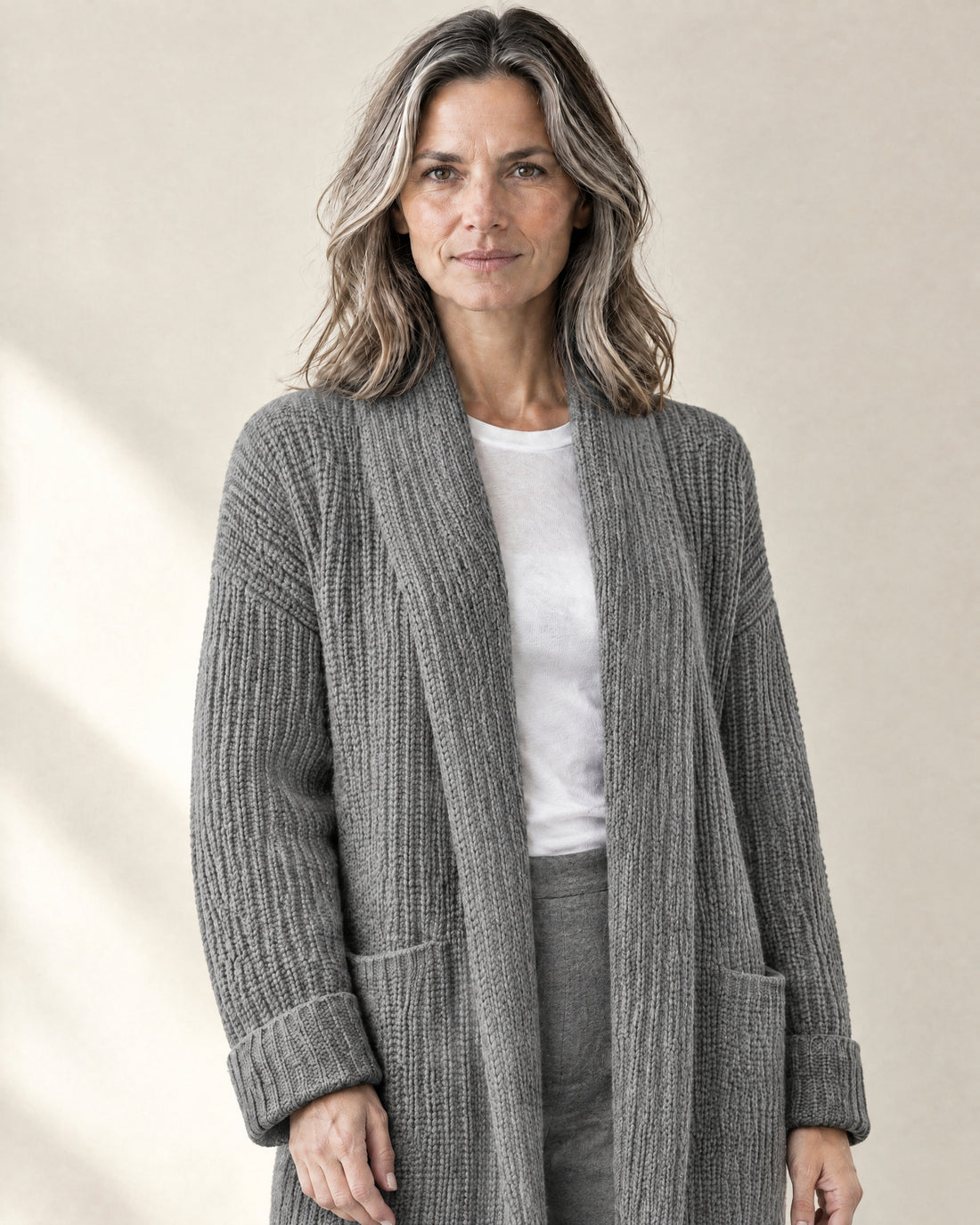 Shawl Collar Longline Cardigan